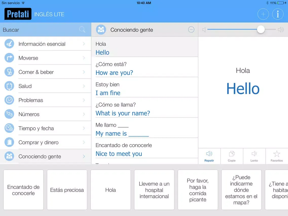 Traducción Inglés - Aprender y hablar con Audio iPad  Screenshots