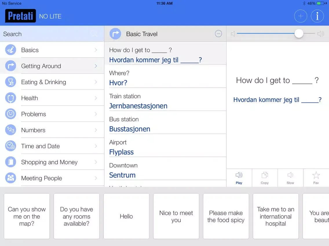 Norwegian Pretati - Speak with Audio Translation iPad  स्क्रीनशॉट