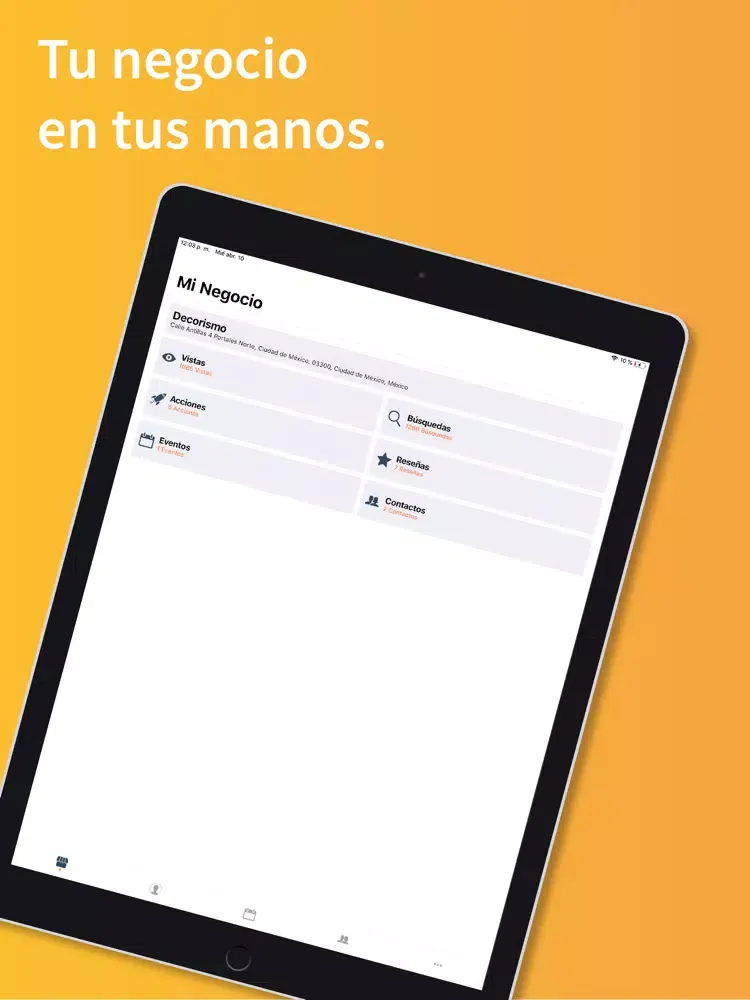 Tangkapan skrin ventas click iPad 