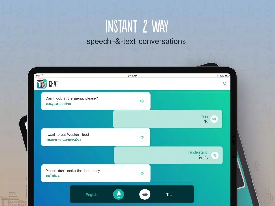 Thai Trocal - Travel Phrases iPad  Screenshots
