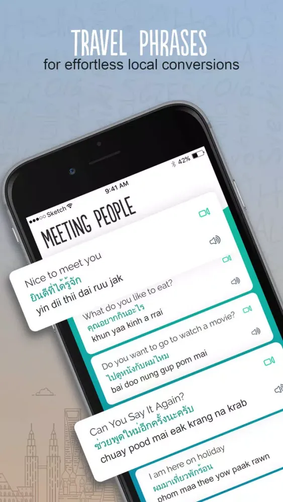 Thai Trocal - Travel Phrases Screenshots