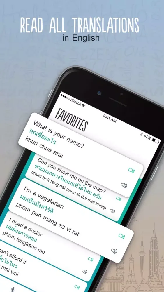 Thai Trocal - Travel Phrases Screenshots