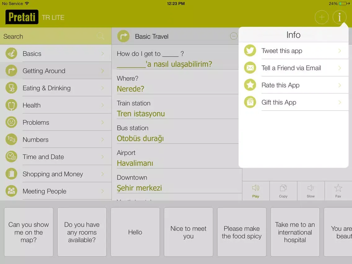Captures d'écran de Turkish Pretati - Speak with Audio Translation iPad 
