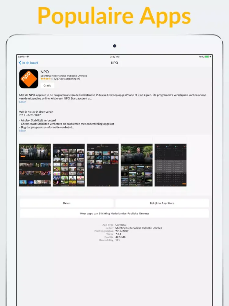 ภาพหน้าจอของ Nederlandse Apps - Dutch Apps iPad 