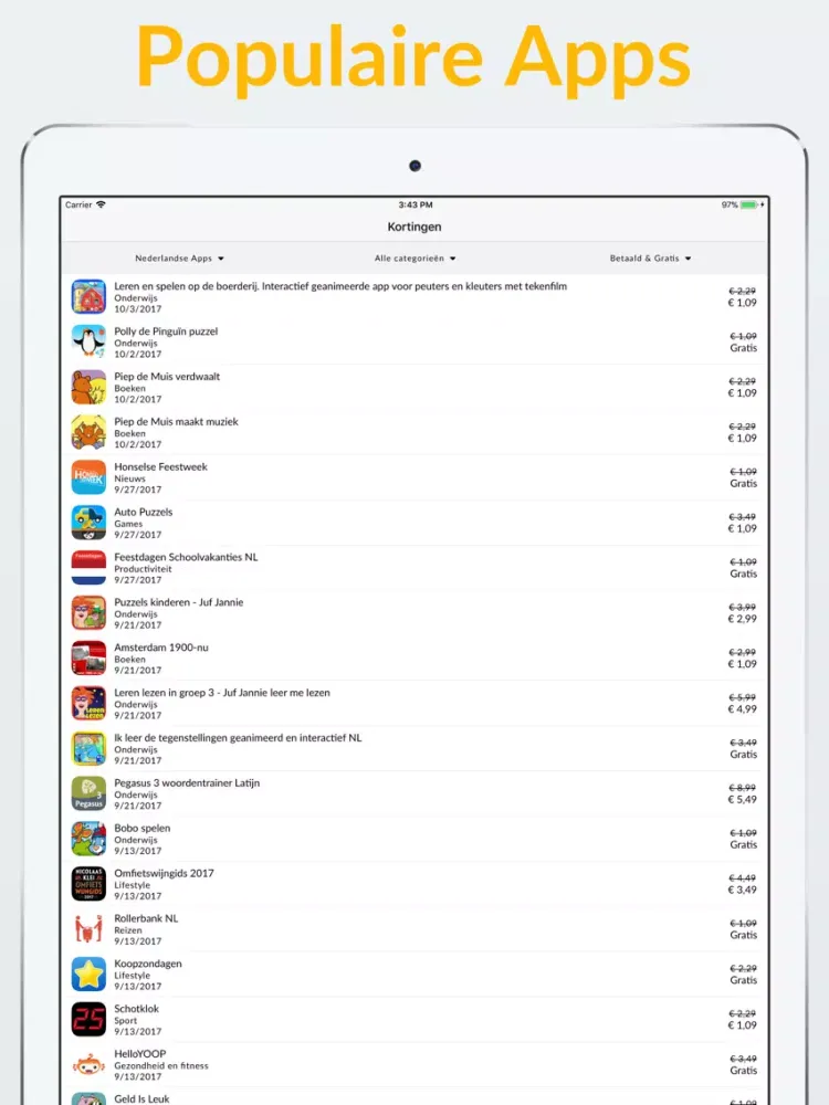 ภาพหน้าจอของ Nederlandse Apps - Dutch Apps iPad 