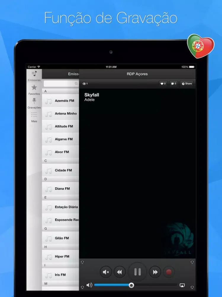 Rádio Portuguesa - Radio Portugal Lite iPad  Screenshots