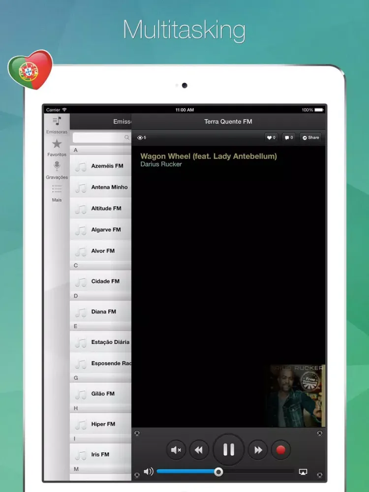 Rádio Portuguesa - Radio Portugal Lite iPad  Screenshots