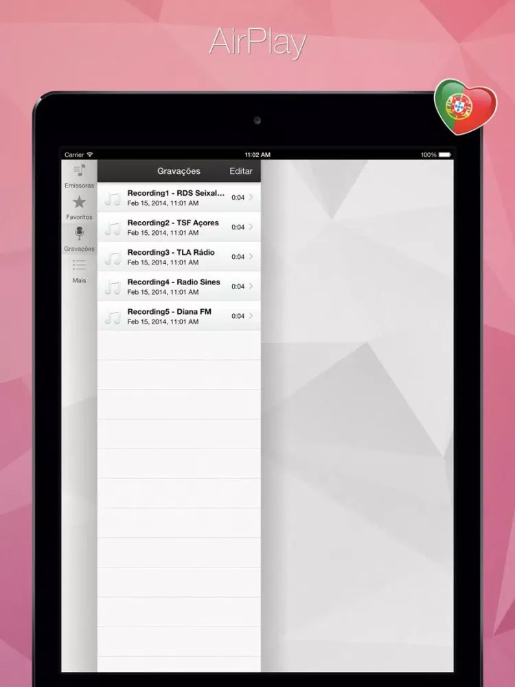 Rádio Portuguesa - Radio Portugal Lite iPad  Screenshots