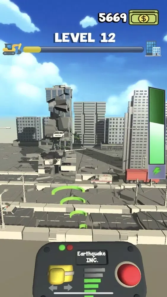Capturas de tela do Earthquake INC.
