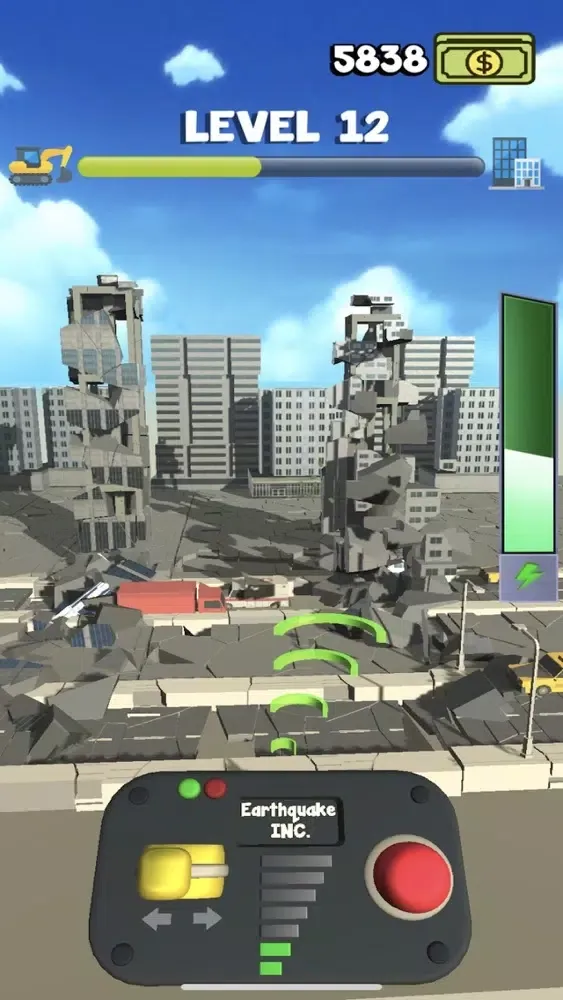 Capturas de tela do Earthquake INC.