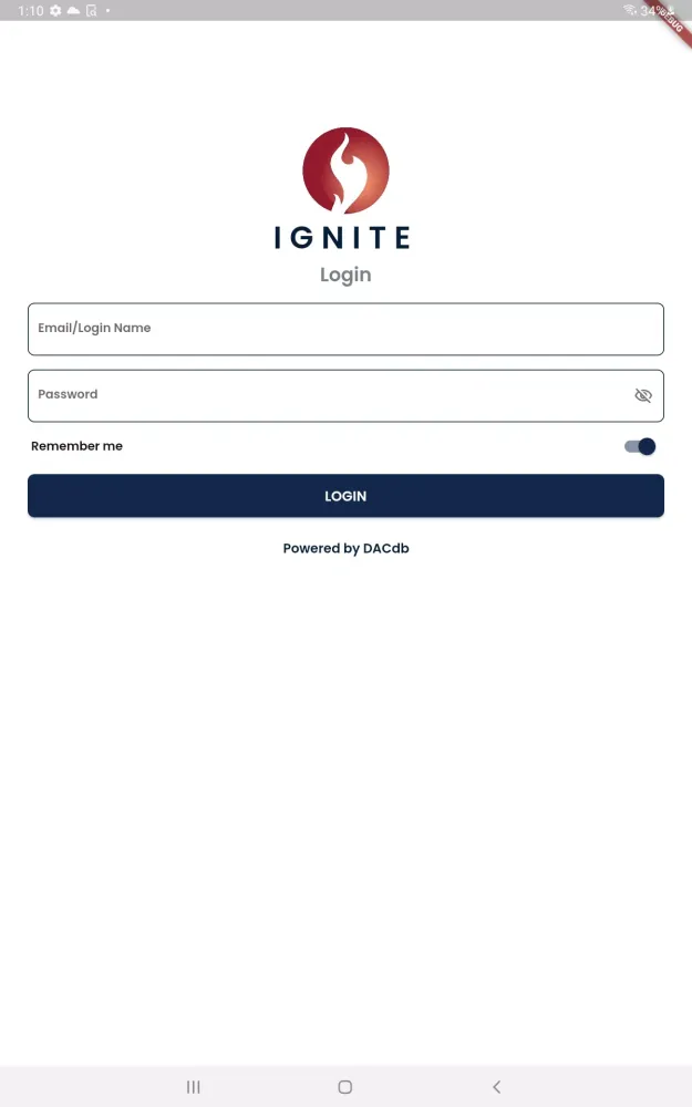 Tangkapan layar IGNITE