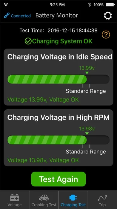 ภาพหน้าจอของ ProCharger battery-monitor