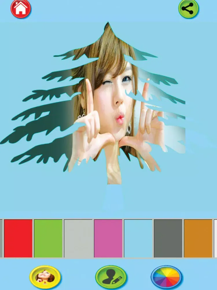 Insta Shape Overlay Effects--using delight frames decorate your photos iPad 应用截图