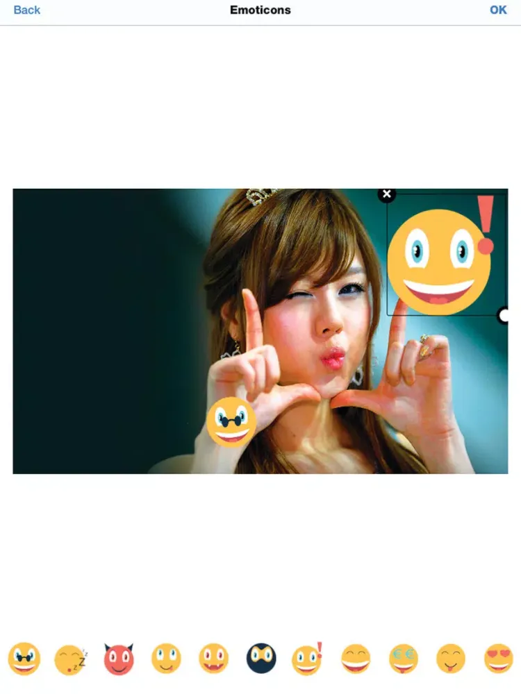 Insta Shape Overlay Effects--using delight frames decorate your photos iPad 应用截图