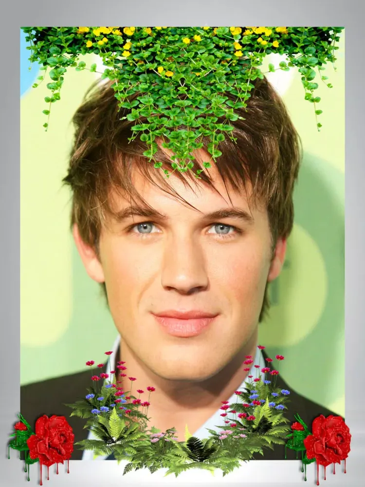 Flower Stickers-photo frame free make wonderful flower world iPad 應用截圖