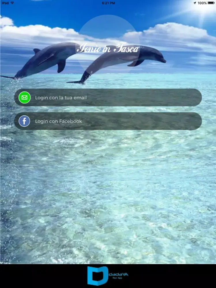 ภาพหน้าจอของ Ionio in Tasca iPad 