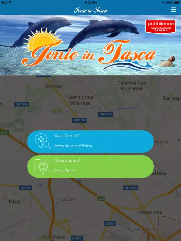 ภาพหน้าจอของ Ionio in Tasca iPad 