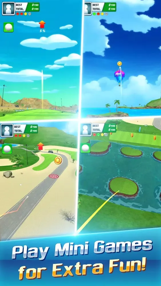 Captures d'écran de Golf Hero : Long drive shot