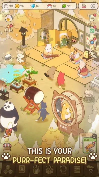 Zrzuty ekranu Cat Garden - Food Party Tycoon