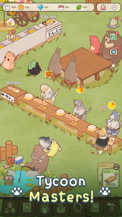 Zrzuty ekranu Cat Garden - Food Party Tycoon