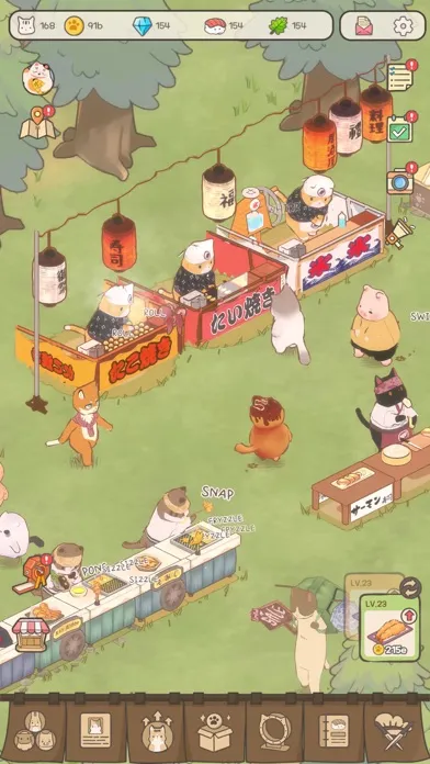 Zrzuty ekranu Cat Garden - Food Party Tycoon