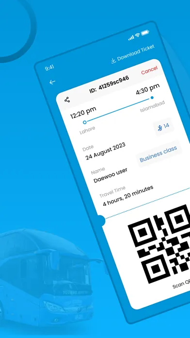 ภาพหน้าจอของ Daewoo Express Mobile