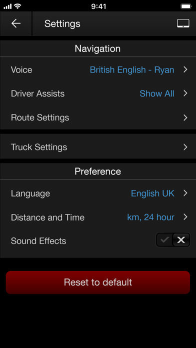 Capturas de pantalla de DAF Truck Navigation