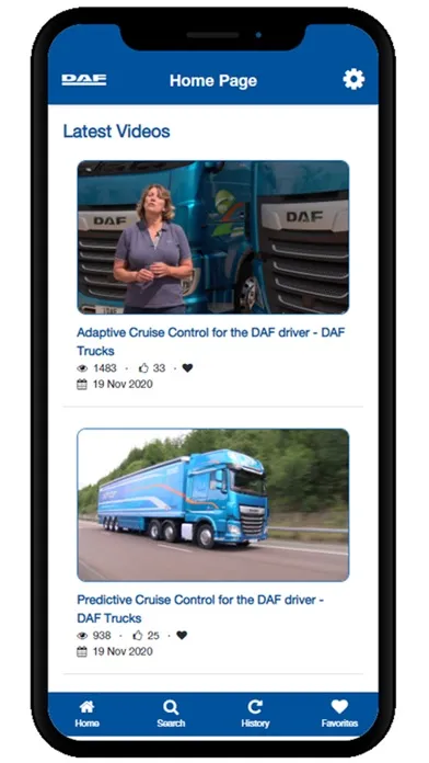 Captures d'écran de DAF Video