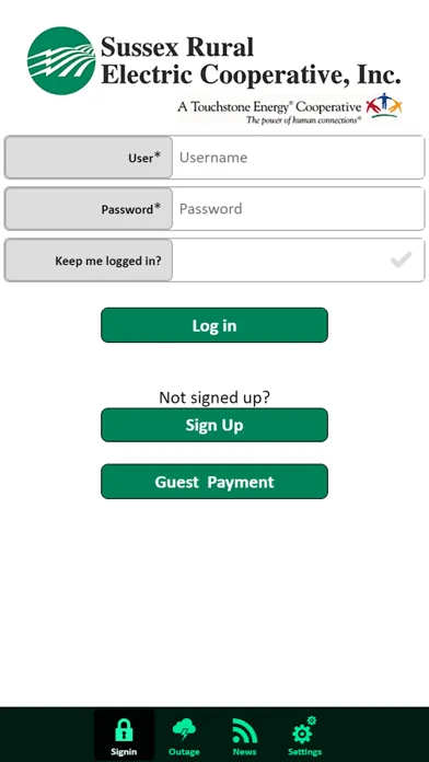 Tangkapan skrin SREC Bill Pay