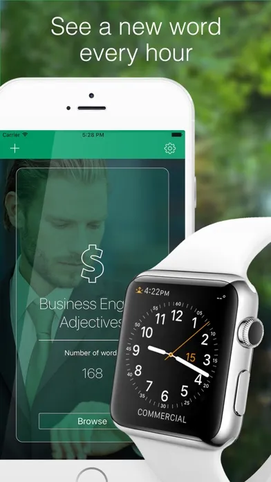 Watch Words: learn vocabulary from watch face Screenshots