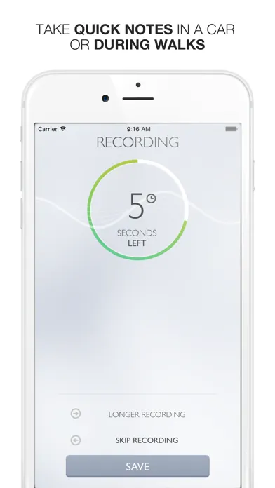 Say&Go Voice Notes and Inbox Screenshots