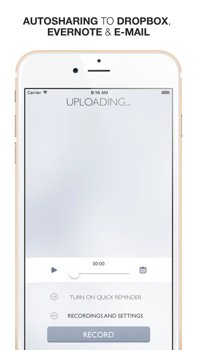 Say&Go Voice Notes and Inbox Screenshots