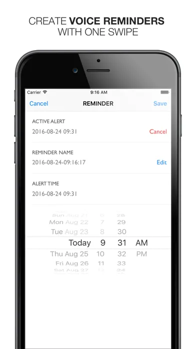 Say&Go Voice Notes and Inbox Screenshots