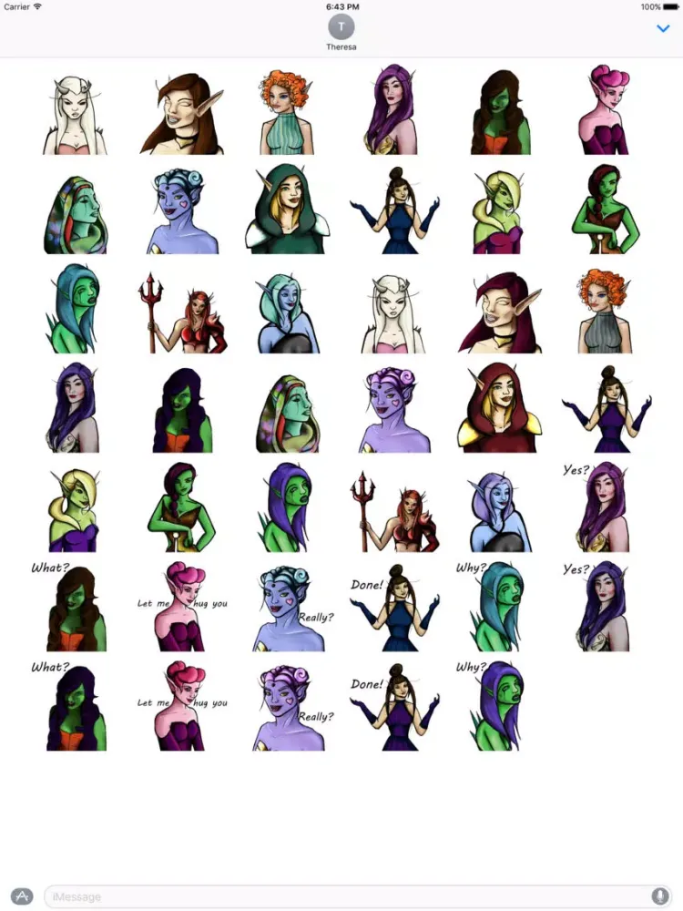 Elves Sticker Pack iPad  স্ক্রিনশট