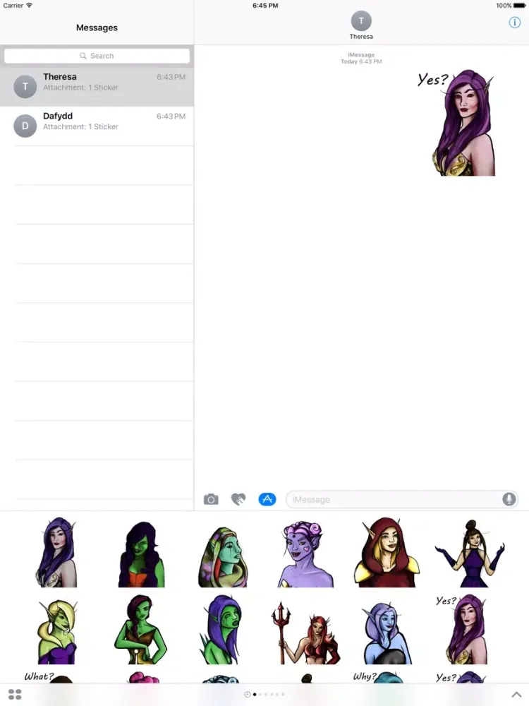 Elves Sticker Pack iPad  স্ক্রিনশট