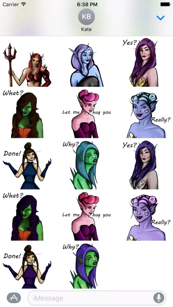 Elves Sticker Pack স্ক্রিনশট