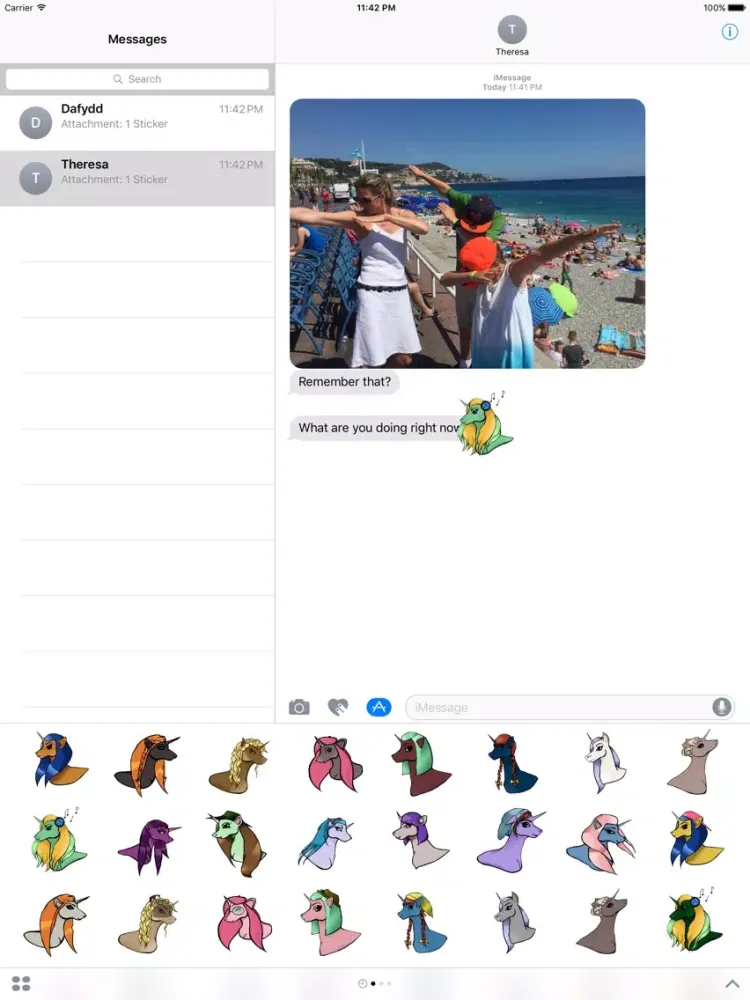 Unicorns Sticker Pack iPad  Screenshots