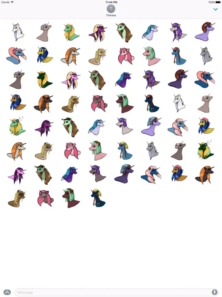 Unicorns Sticker Pack iPad  Screenshots