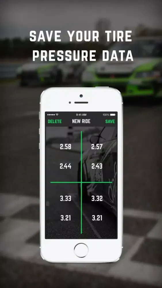 Capturas de tela do Daft Tire: Save your ride tire pressure