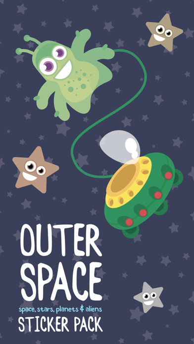Zrzuty ekranu Outer Space Sticker Pack