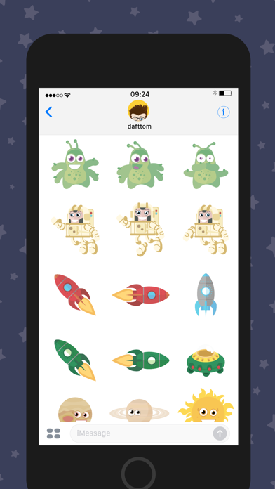 Zrzuty ekranu Outer Space Sticker Pack