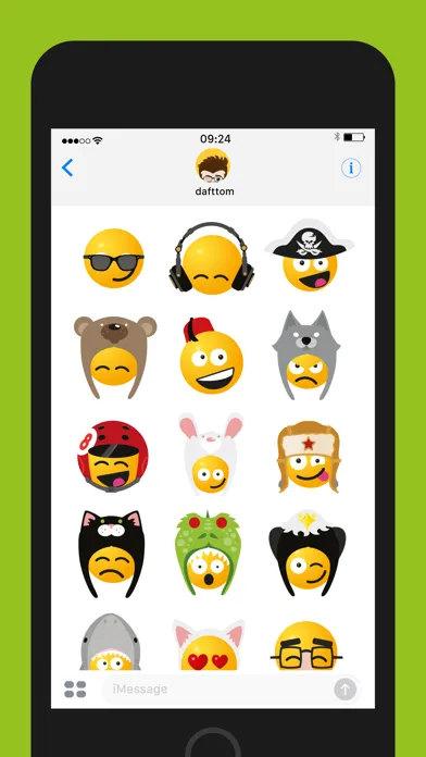 Скриншоты Smileys in Hats Sticker Pack