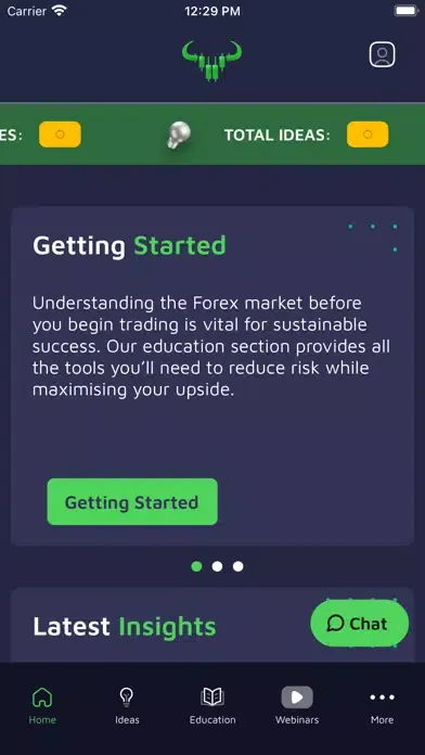 Tangkapan skrin Forex Insiders