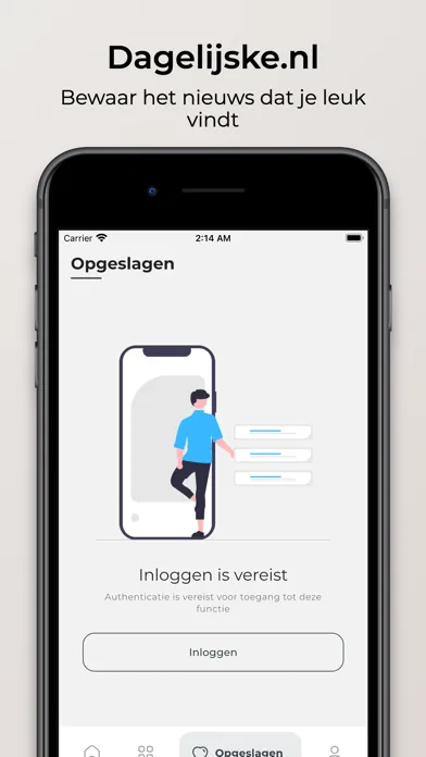Tangkapan skrin Dagelijkse
