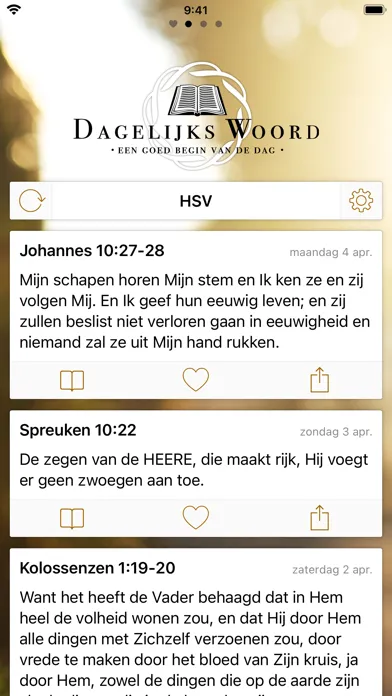 Capturas de pantalla de Dagelijks Woord — Bijbeltekst