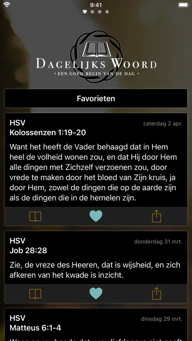 Capturas de pantalla de Dagelijks Woord — Bijbeltekst