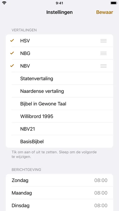 Capturas de pantalla de Dagelijks Woord — Bijbeltekst
