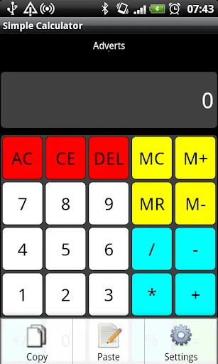 Standard Calculator 스크린샷