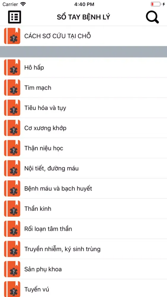 Capturas de pantalla de Sổ tay bệnh lý - Cách sơ cứu