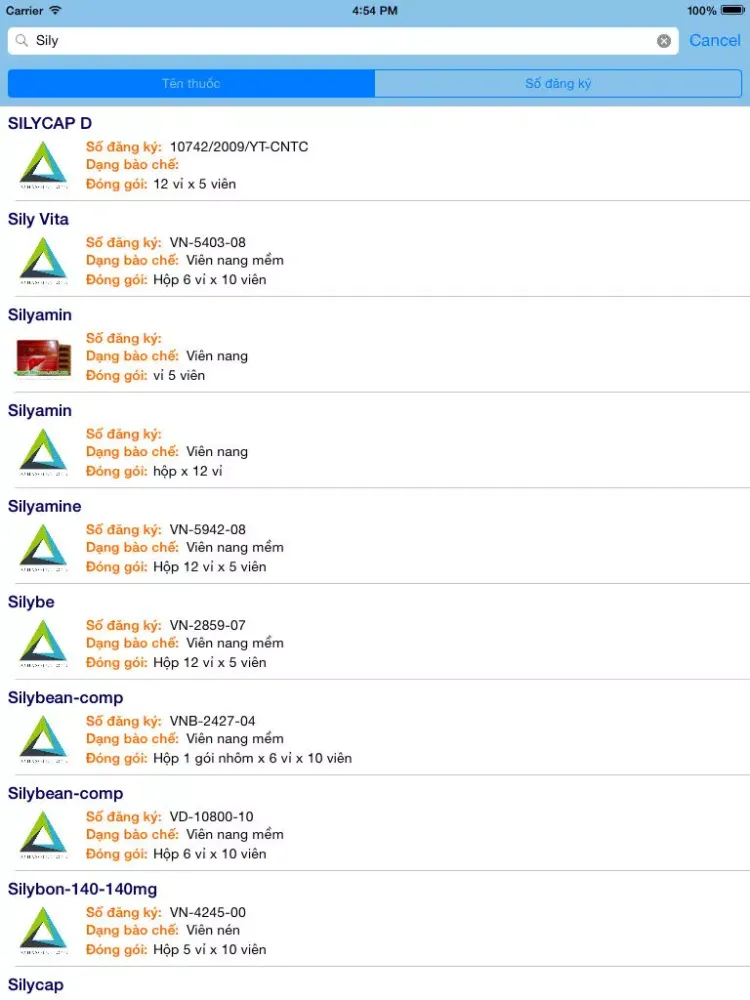 Từ Điển Thuốc Tây iPad  Screenshots